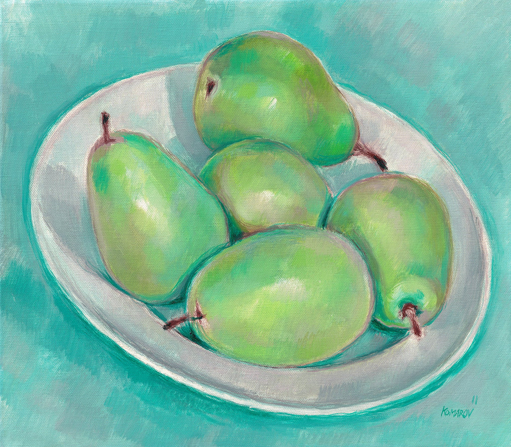 Vitali Komarov "Turquoise Still Life" | Certified Canvas Art Print