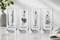 Bohemian Botanical Crystal Glass Set of 4 | Celebrate Botanical Legacy of the Bauer Brothers