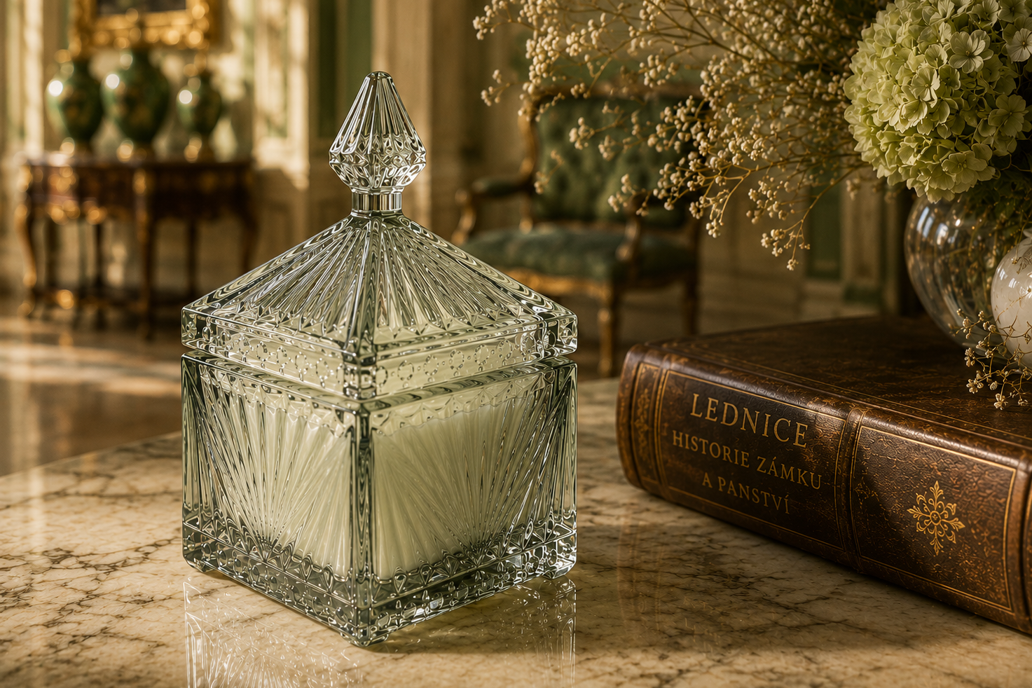 Chateau Jewel Scented Candle - Cedarwood and Vetiver
