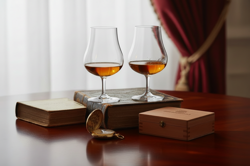 "Chateau Cognac" 2-Piece Crystal Glass Set | Czech Glass Gift