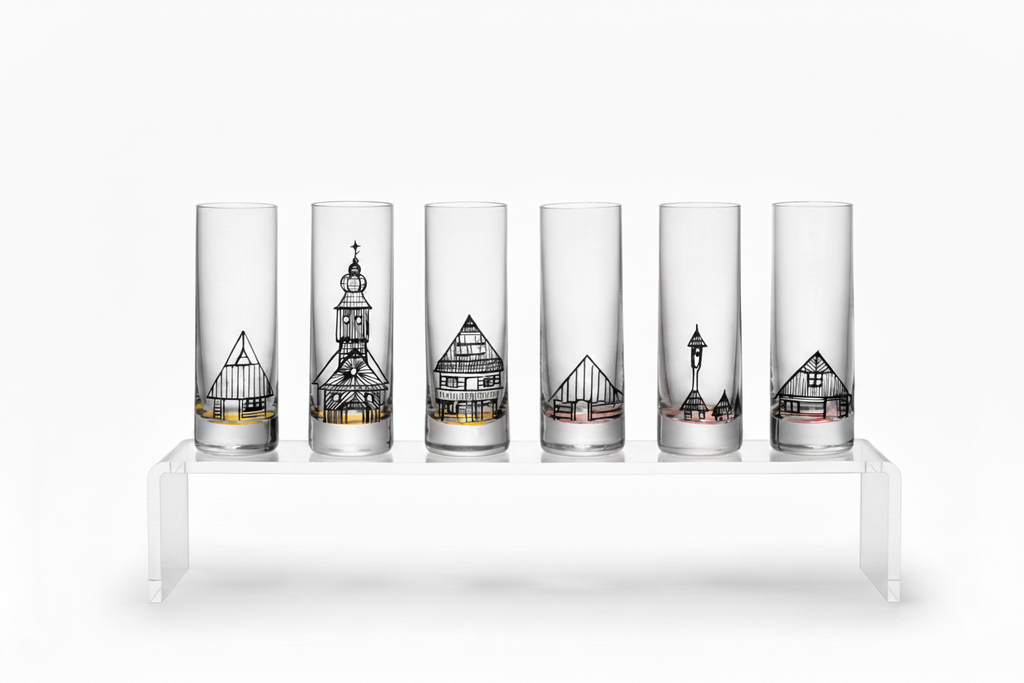 "Czech Cheers" 50ml Glass Set (6-Piece) | Original Czech Gift