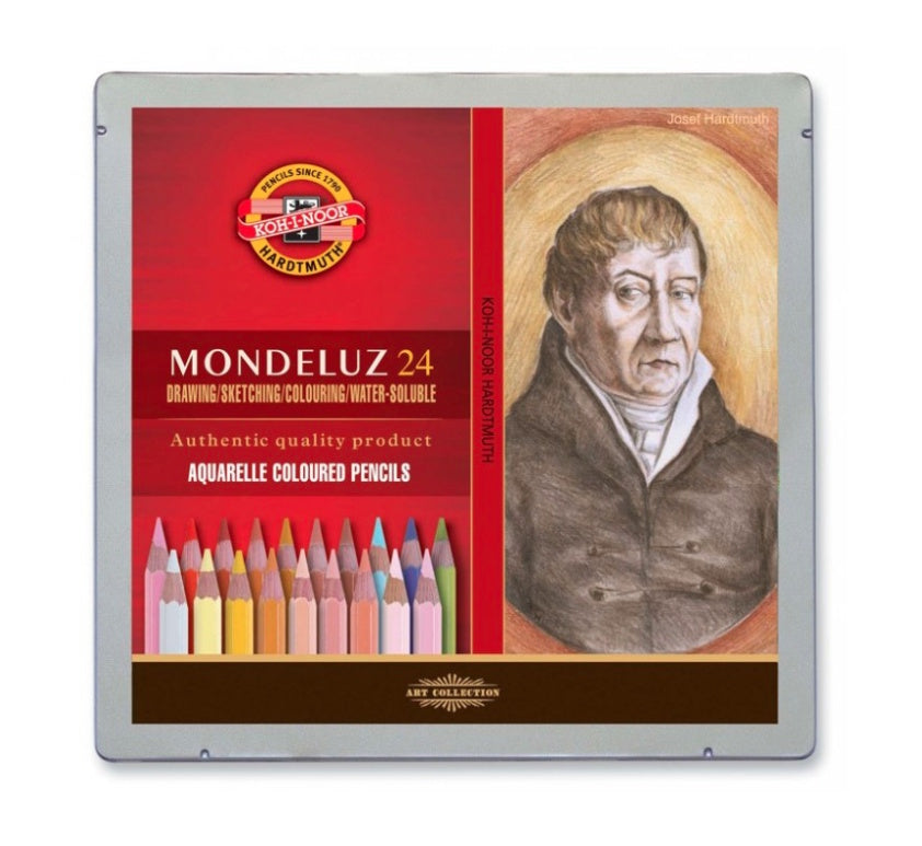 Hardtmuth Mondeluz 24 Aquarell Colour Pencils