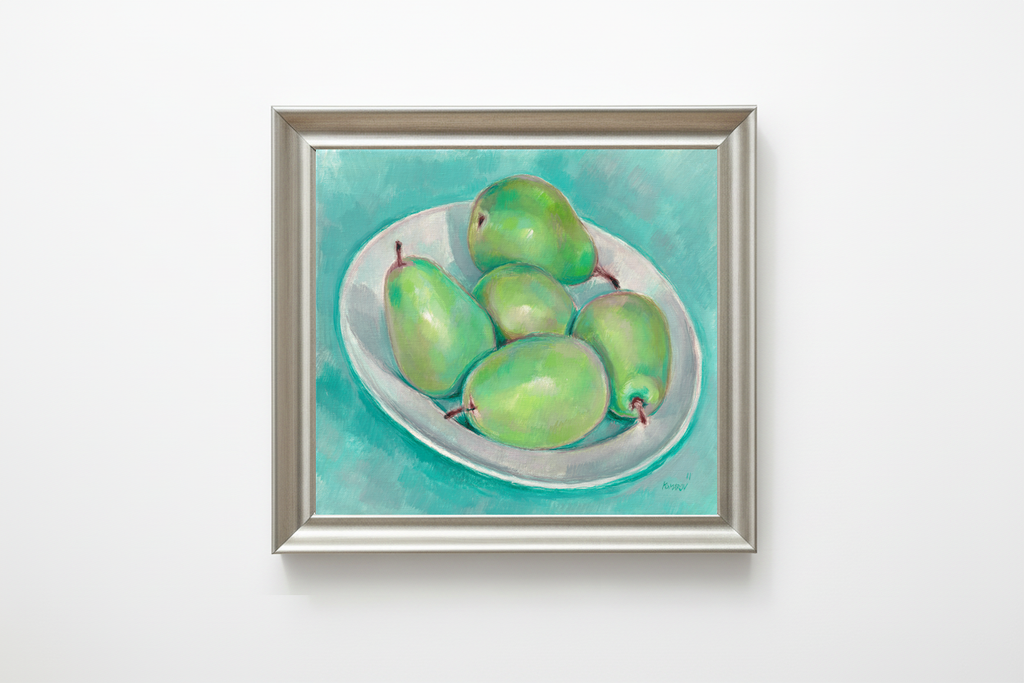 Vitali Komarov "Turquoise Still Life" Painting | Original Oil on Canvas