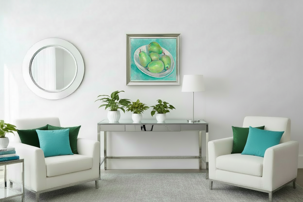 Vitali Komarov "Turquoise Still Life" Painting | Original Oil on Canvas