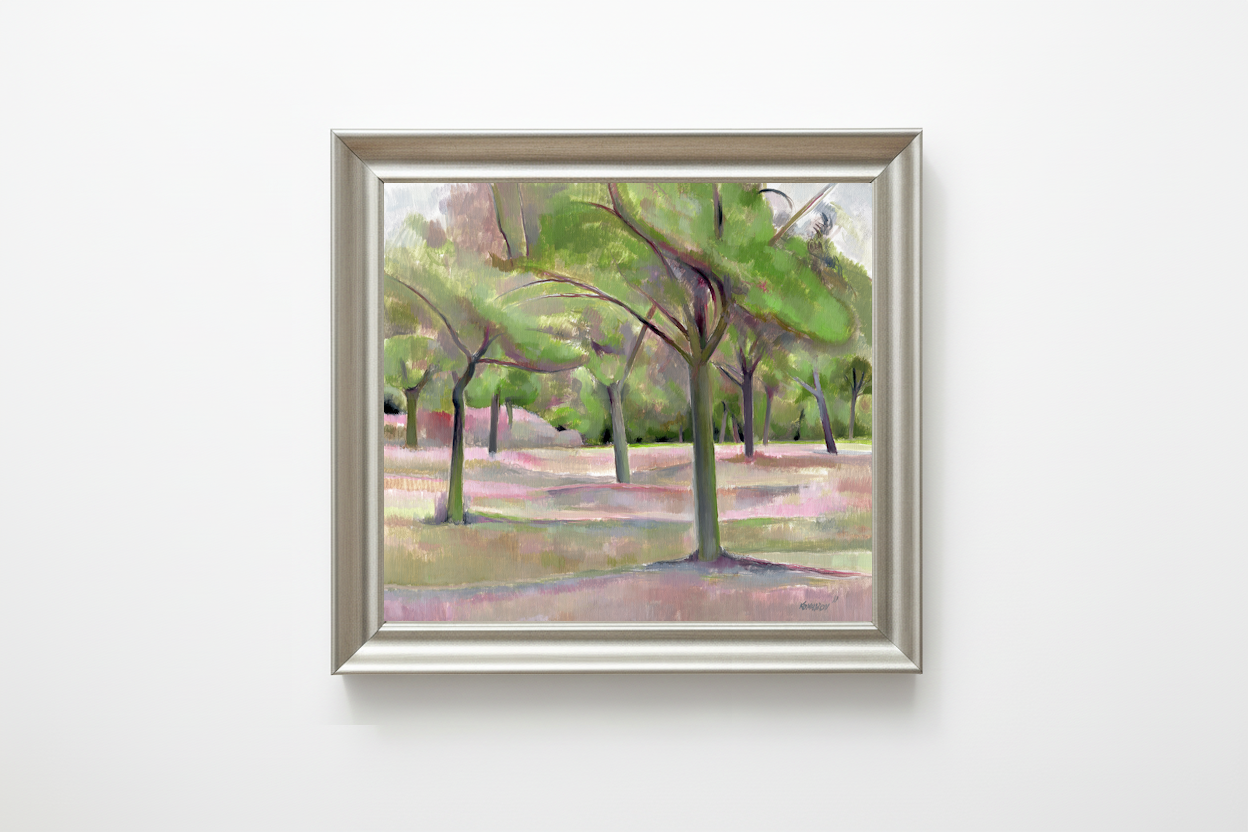 Vitali Komarov "Whispering Orchard" Painting | Original Oil on Canvas