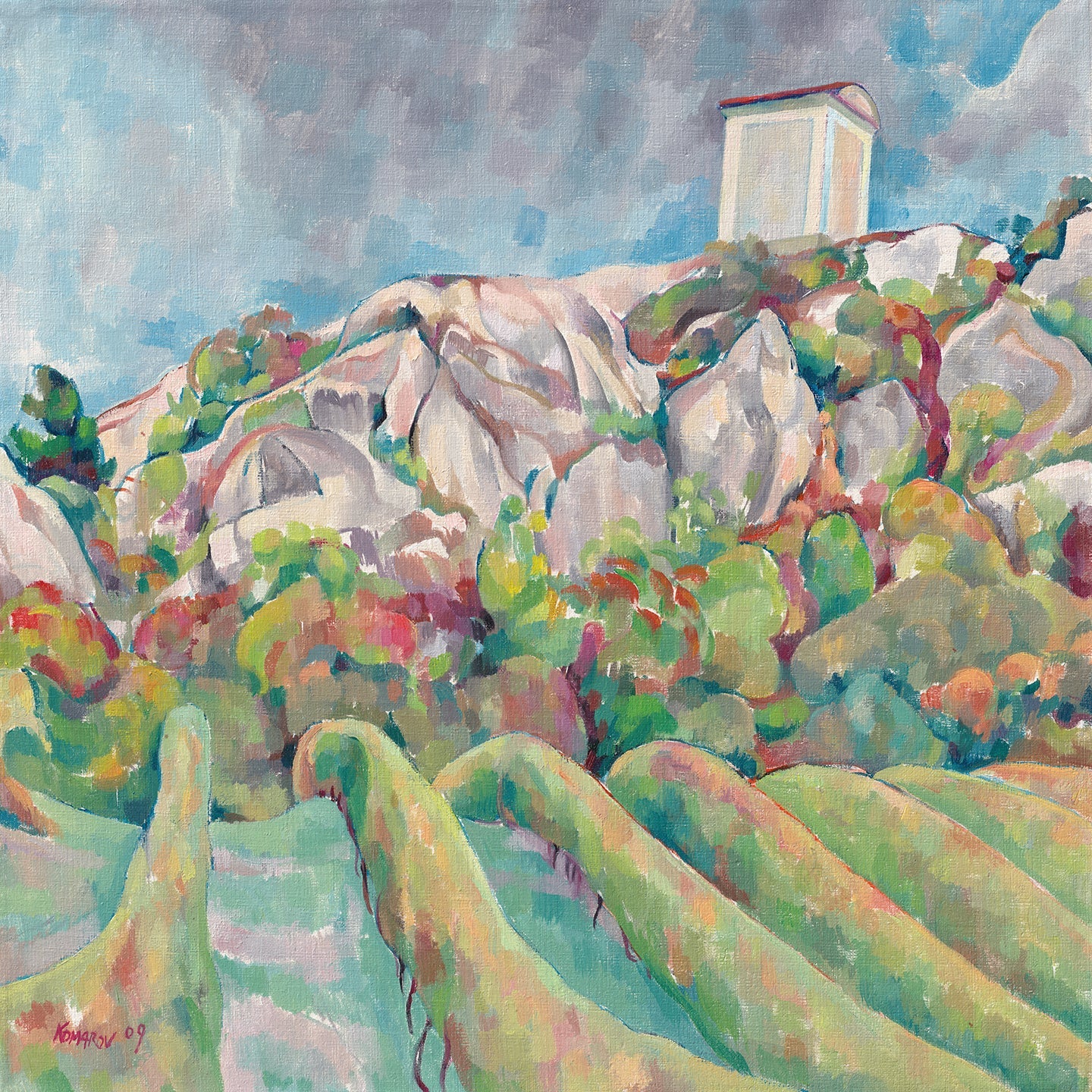 Vitali Komarov "Vineyards near Holy Hill" | Certified Canvas Art Print