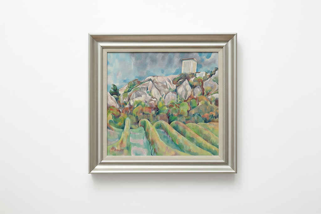 Vitali Komarov "Vineyards near Holy Hill" Painting | Original Oil on Canvas