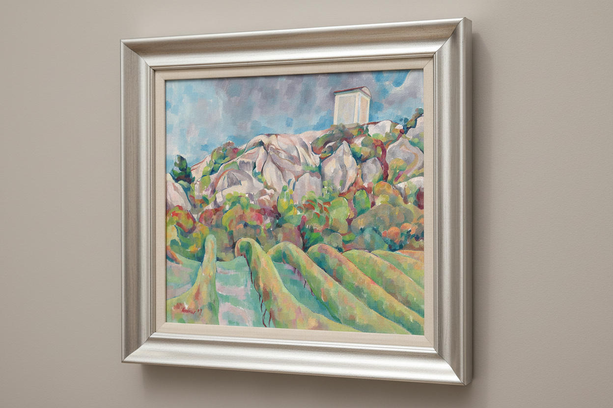 Weinberge bei Holy Hill / Vinice pod Svatým kopečkem Öl auf Leinwand