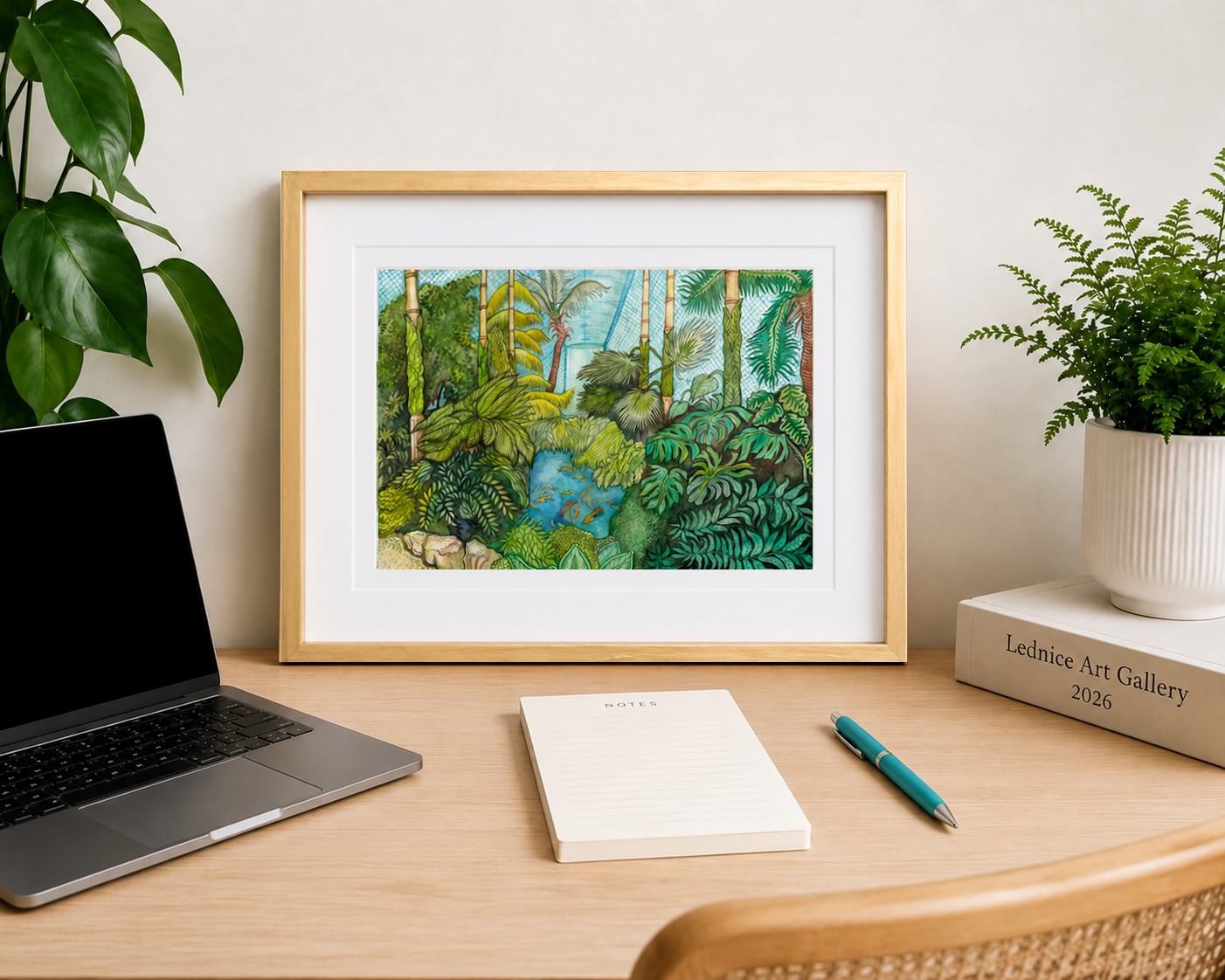 13x18 Watercolor Art Print "Castle Palm House" | Anastasia Komarova