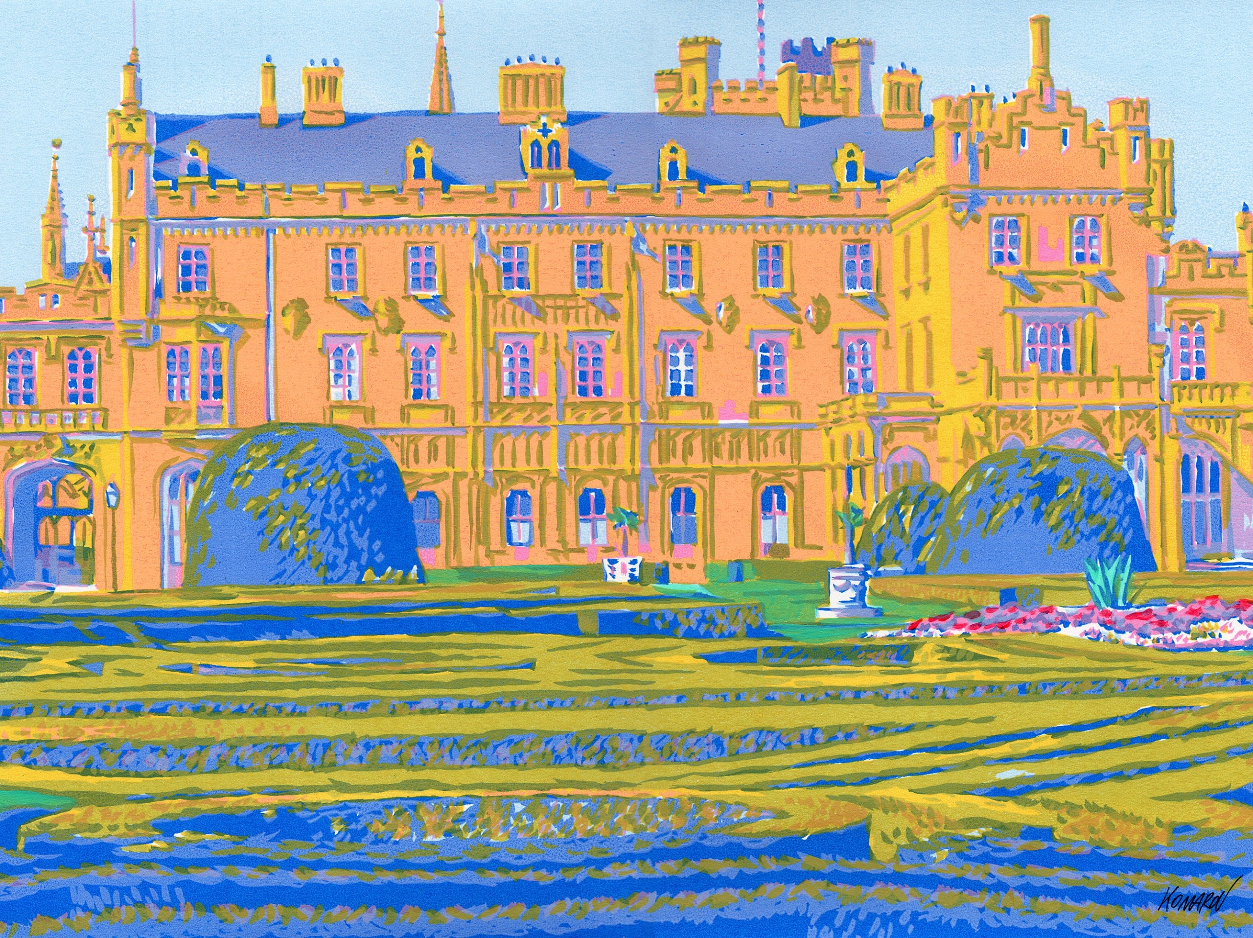 "Lednice Chateau. High Summer" 2026 Limited Edition Print