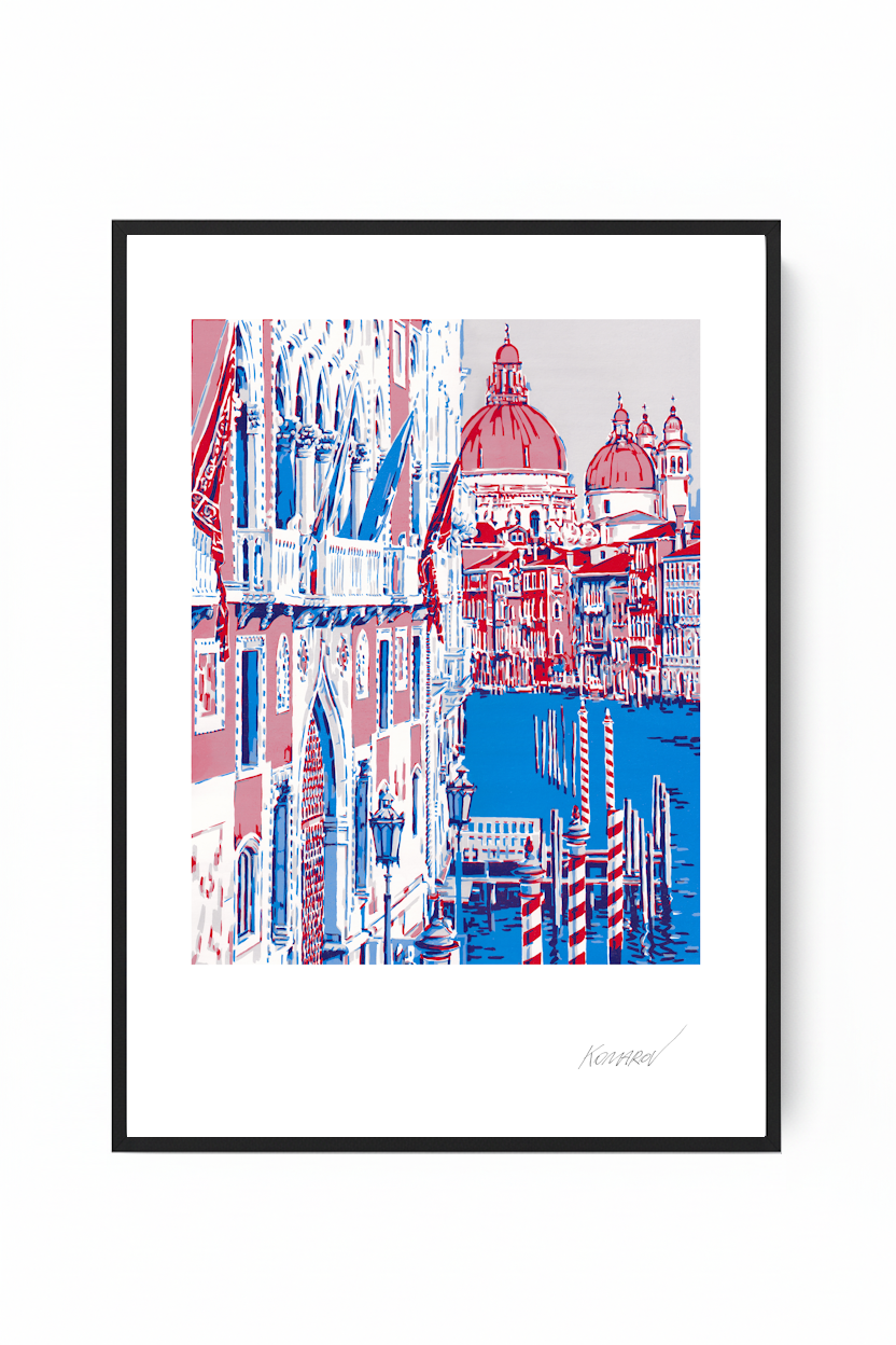 „Frühling am Canal Grande“ aus der Reihe „Blühende Grafiken“