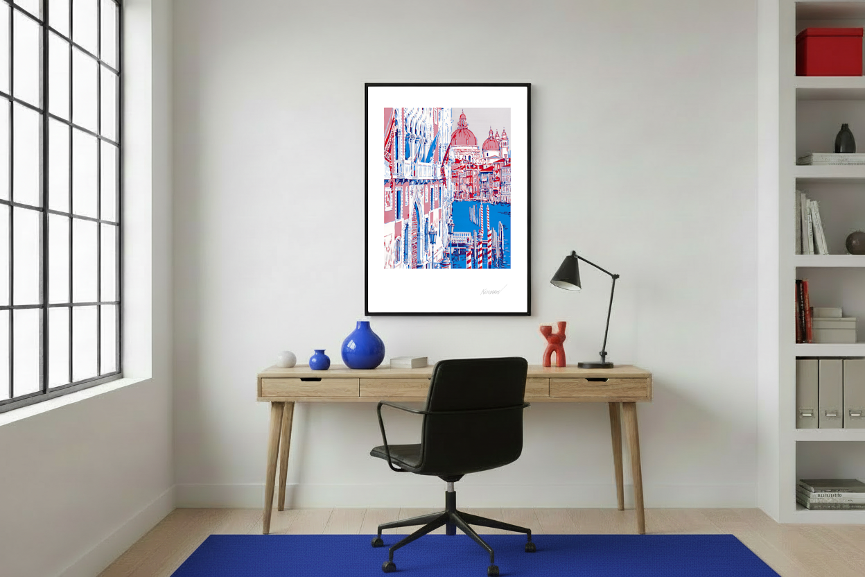 „Frühling am Canal Grande“ aus der Reihe „Blühende Grafiken“