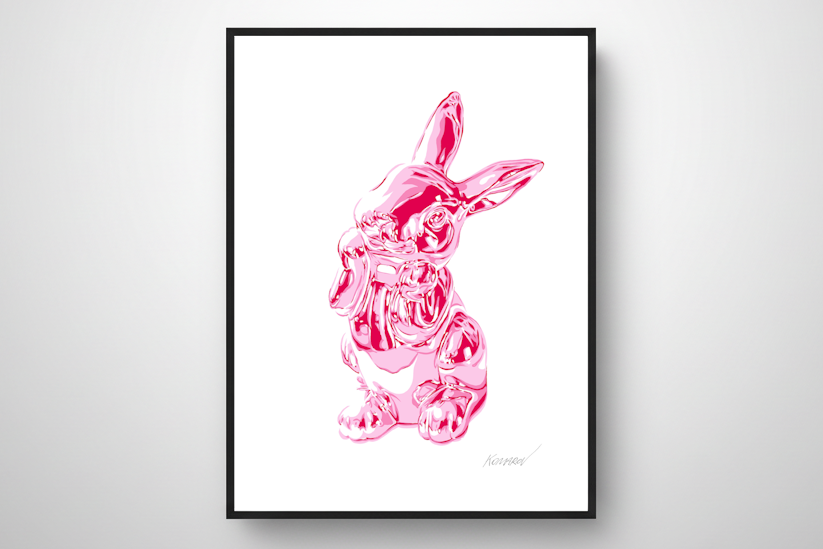 „Fiery Bunny“ aus der Serie „Flowering Graphics“