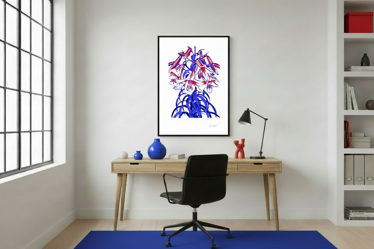 "Královská lilie" ze série "Kvetoucí grafika"