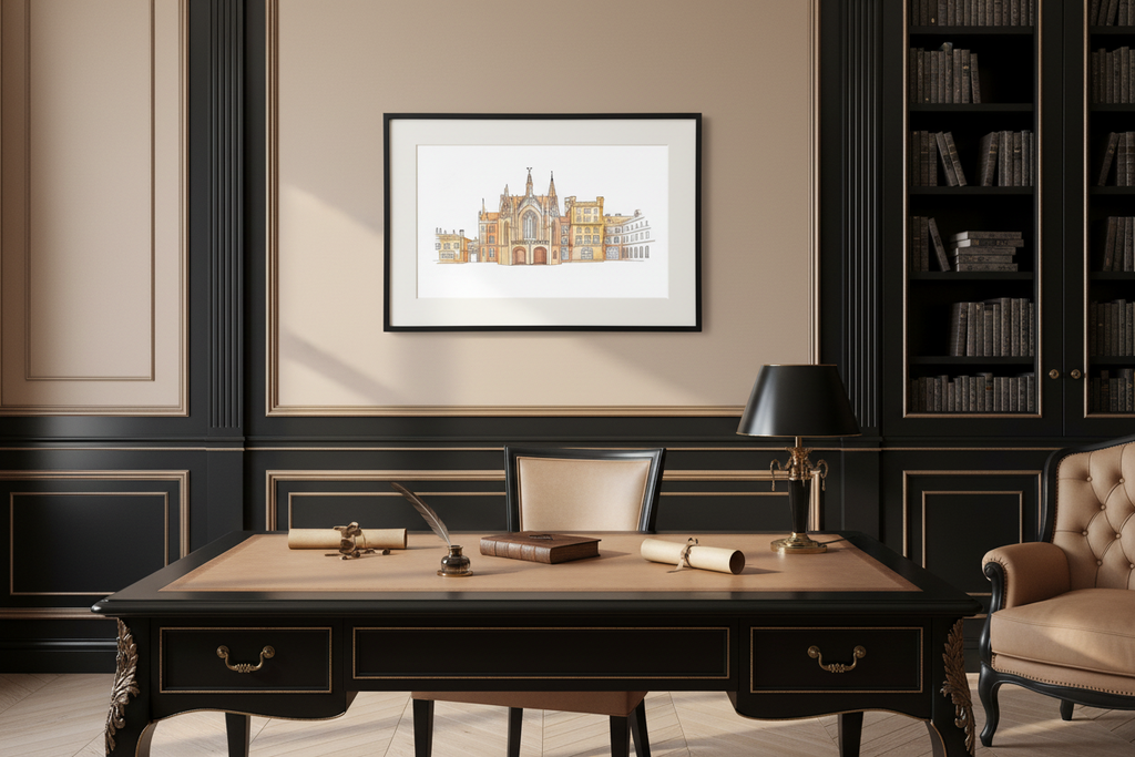 21x30 Anastasia Komarova "Lednice Castle" | Certified Art Print