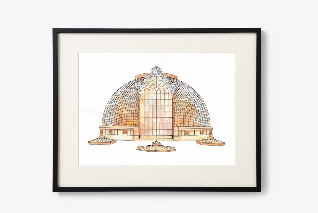 21x30 Anastasia Komarova "Lednice Palm Greenhouse" | Certified Art Print