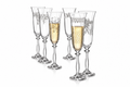 Bohemian Crystal Historic Champagne Glasses Set of 6 | Lednice Chateau Gift