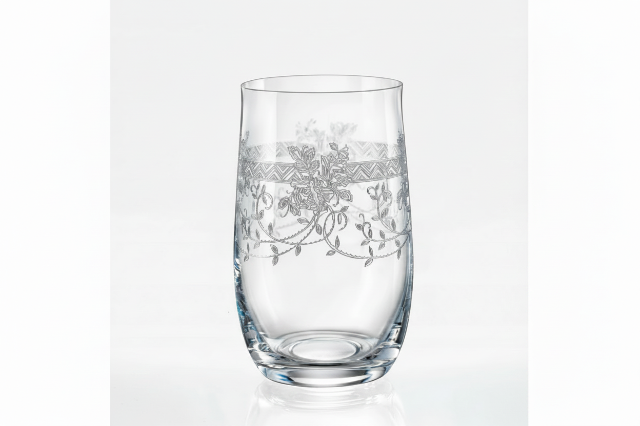 6pc Crystal Soft Drink Glasses Set | Lednice Chateau Gift