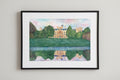 Watercolor "Lednice Castle" / Aquarell "Schloss Lednice"