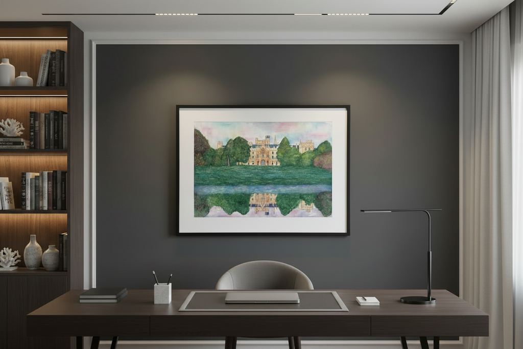 Watercolor "Lednice Castle" / Aquarell "Schloss Lednice"