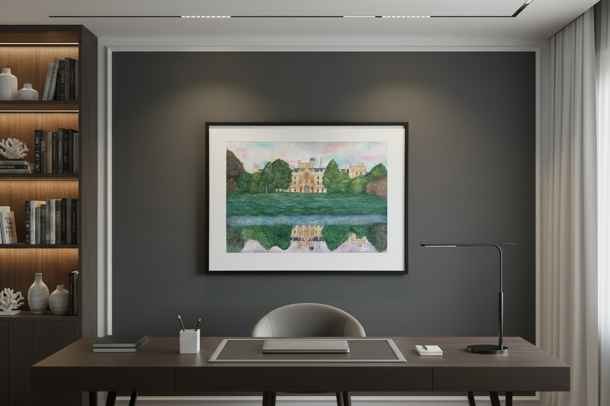 Watercolor "Lednice Castle" / Aquarell "Schloss Lednice"