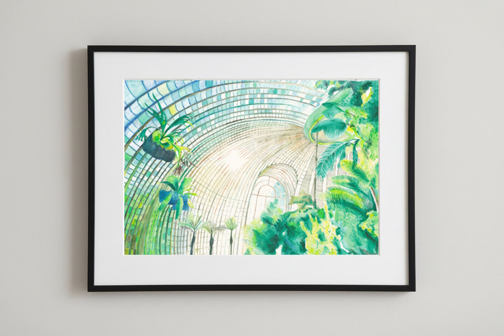 13x18 Print Watercolor "Lednice Palm House" | Maria Komarova Art