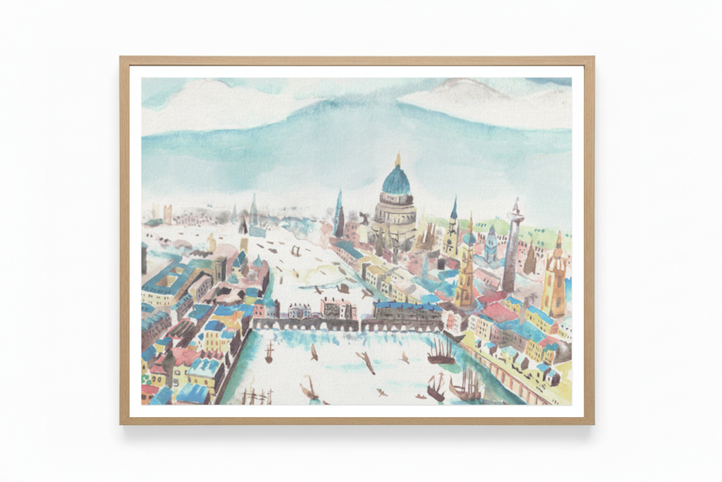 13x18 Maria Komarova Watercolor Print – "The Bauer Brothers: The Story of Three Boys from Valtice" Book Illustration