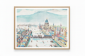 13x18 Maria Komarova Watercolor Print – "The Bauer Brothers: The Story of Three Boys from Valtice" Book Illustration