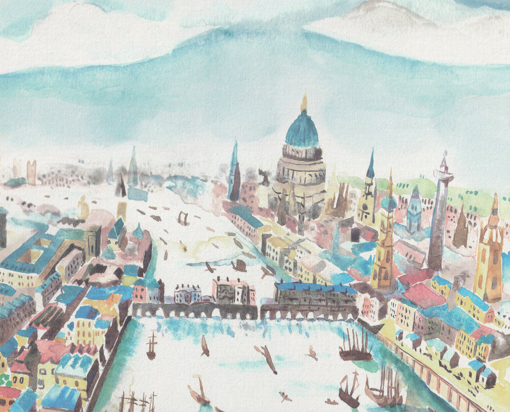 Maria Komarova Original Watercolor | "The Bauer Brothers: The Story of Three Boys from Valtice" Book Illustration