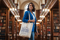 Autoren-TOTE-Tasche: Schloss Lednice (Vitali Komarov) Deep Blue