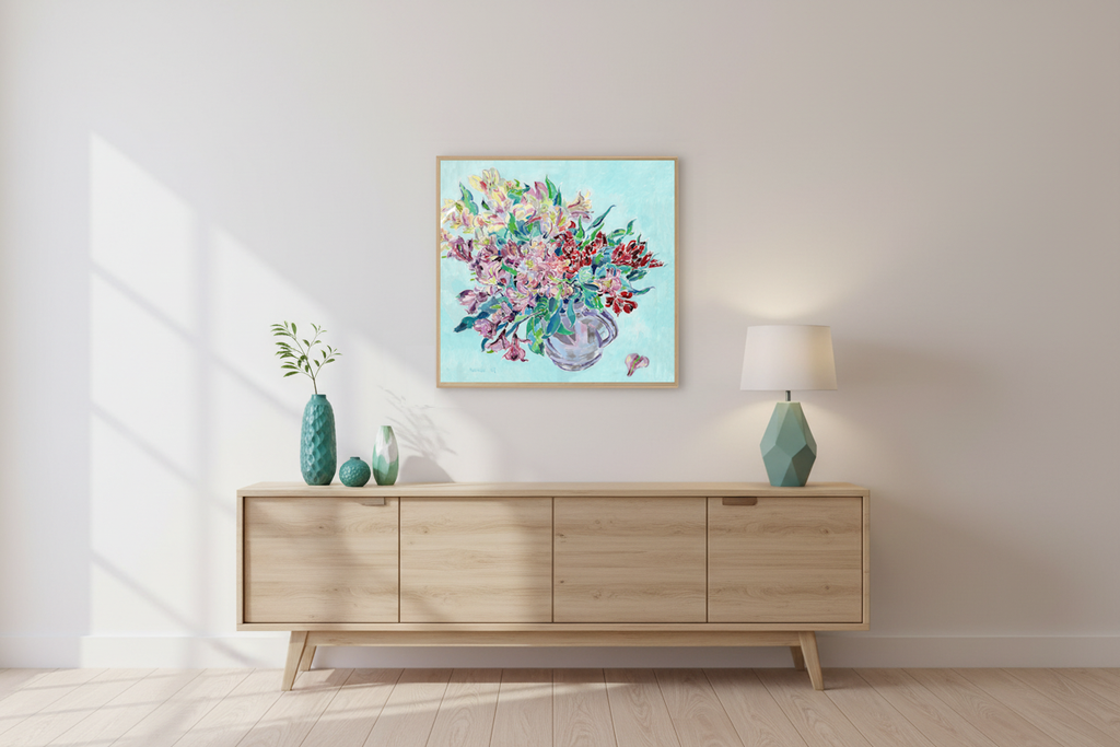 Vitali Komarov "Alstroemeria Bouquet" | Certified Canvas Art Print