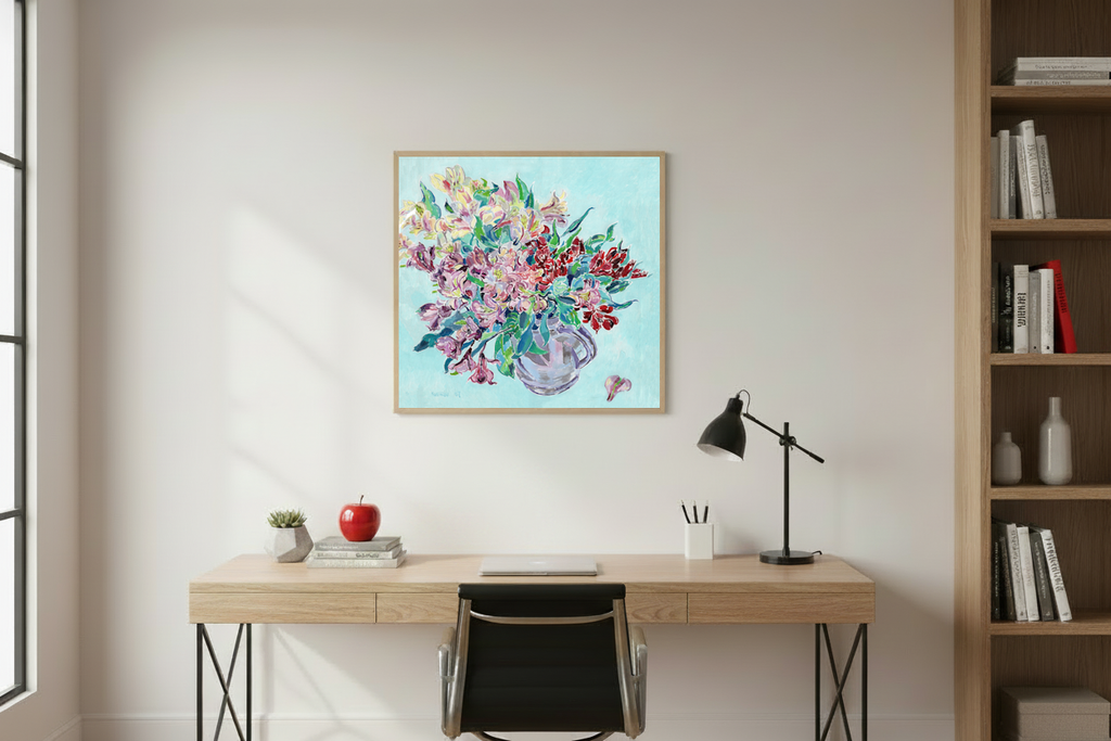 Vitali Komarov "Alstroemeria Bouquet" | Certified Canvas Art Print