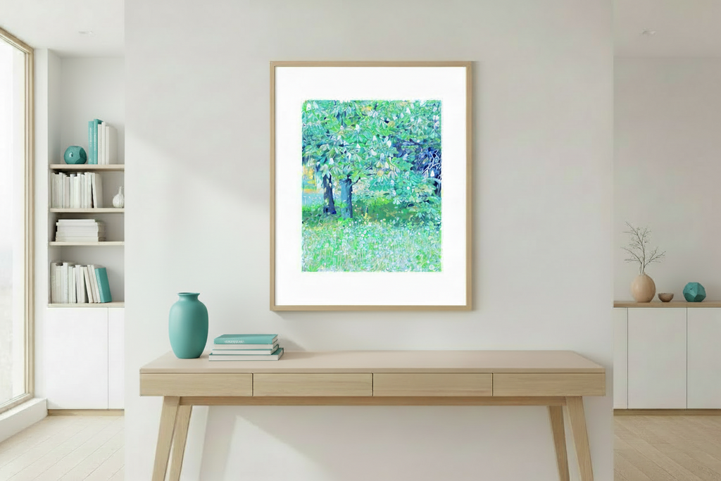 Vitali Komarov "Chestnut Trees in Lednice Park" | Certified Art Print