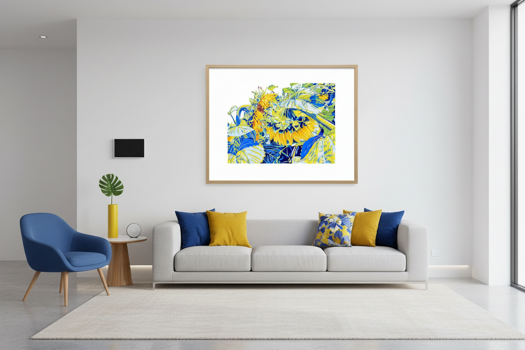 Vitali Komarov "Valtice Gold" Sunflower | Certified Art Print