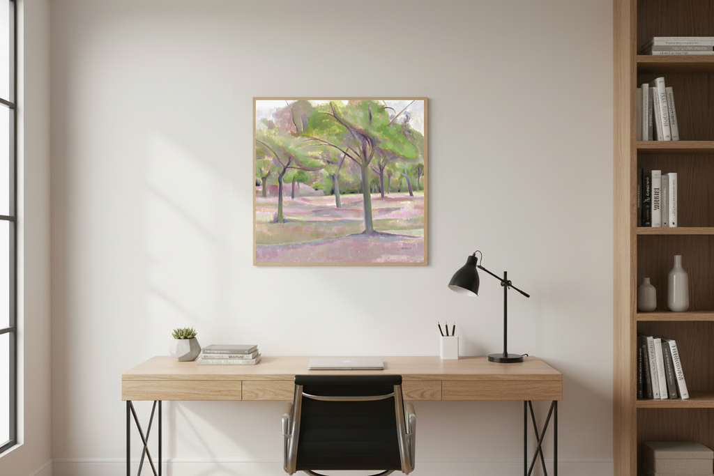 Vitali Komarov "Whispering Orchard" | Certified Canvas Art Print