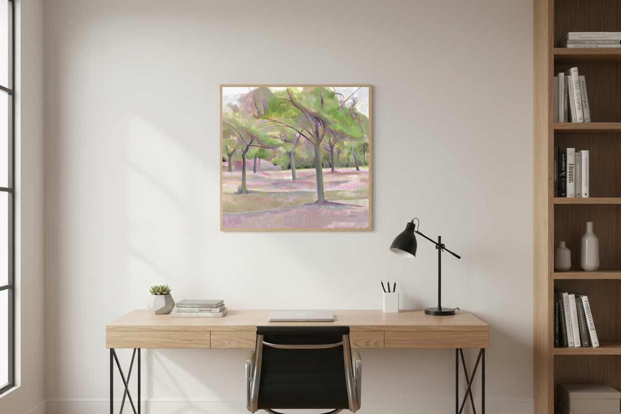 Vitali Komarov "Whispering Orchard" | Certified Canvas Art Print