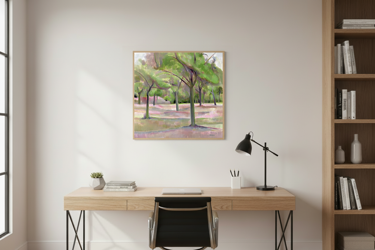 Vitali Komarov "Whispering Orchard" | Certified Canvas Art Print