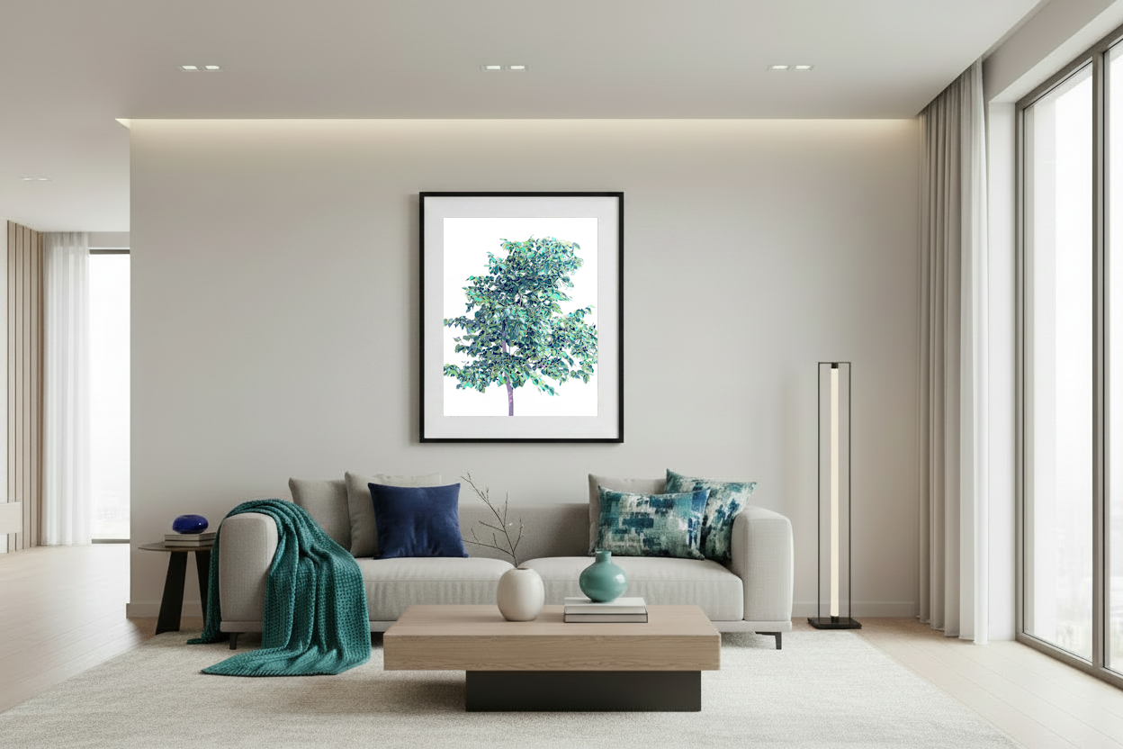Vitali Komarov "Young Linden Tree" | Certified Art Print